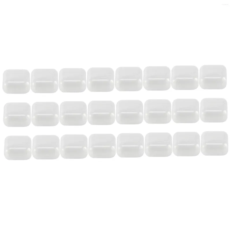 Aufbewahrung Flaschen 24PCs kleine klare Plastikperlenbehälter Box mit Scharnierdeckel für Gegenstände Crafts Hardware