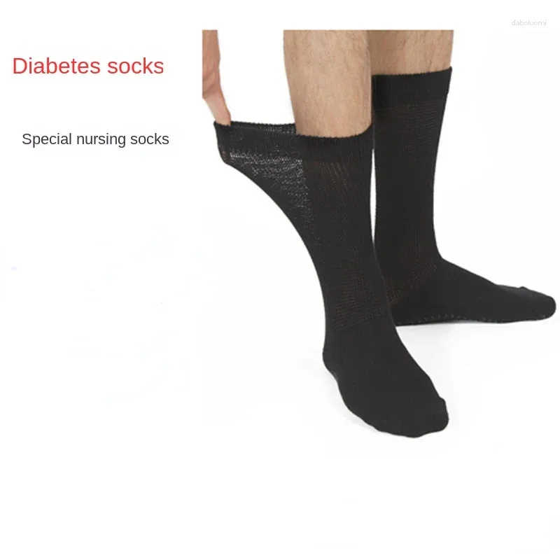 Chaussettes pour hommes compression silicone anti-glipon de sucre en vrac au pied anti-aiguillon et taille des anciens d'âge moyen enceintes d'âge moyen