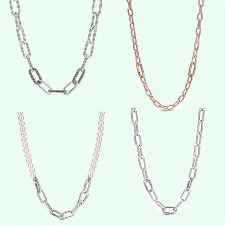 Sterling Silver ME Chain Necklace Hip Hop 925 Jewelry Original Design DIY Jewelry Christmas Gift Girl222L2408458