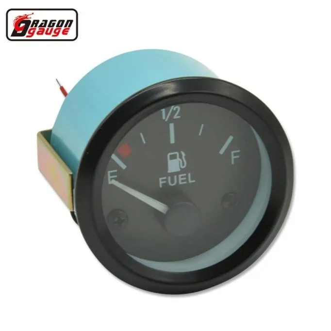 Gauge de dragon 2 pouces ou 52 mm Gauge de niveau de carburant avec capteur de carburant LED blanc Ligh Automotive Gauges 12V METER6852123