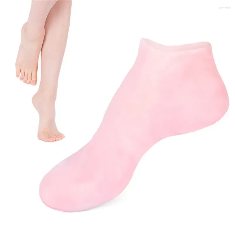 Women Socks Silicone Gel Gloves Moisturizing Hand Care Foot Heel Cracked Protector Pain Relief Waterproof Breathable Winter Skin