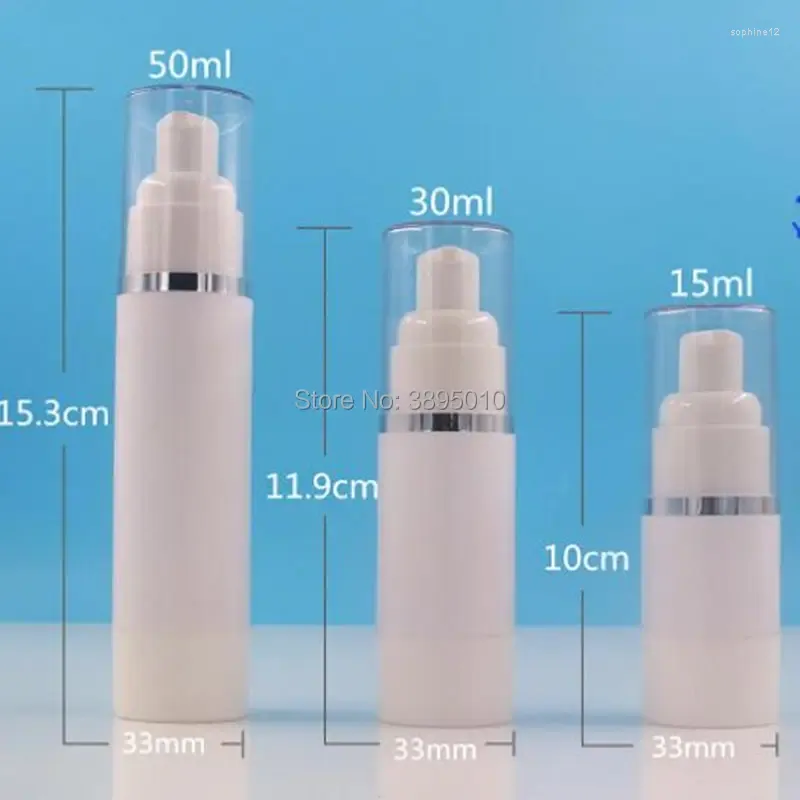 Storage Bottles 15/30/50ml Vacuum Empty Perfume With Airless Pump Cosmetic Bottle Travel Makeup F737