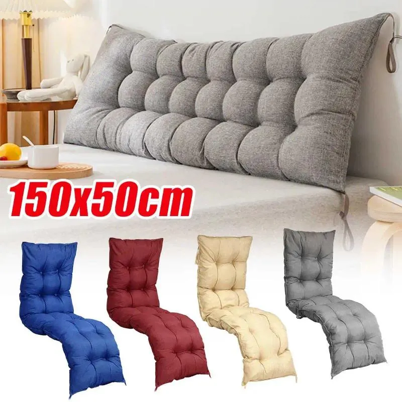 Pillow 138x48x6cm Backrest Rocking Chair Garden Home Bench Outdoor Anti Slip Seat Lounger Decor