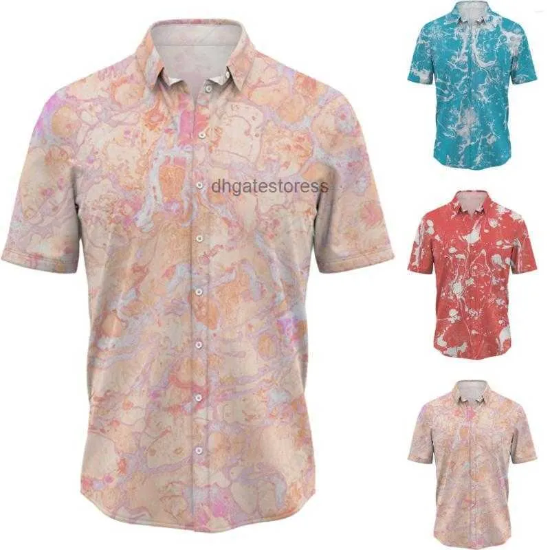 Heren t shirts shirt pack mannen lange mouwen lang voor heren zomer mode trend dye spikkel inkt gemakkelijk te korte mouwen