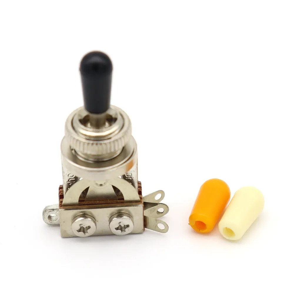 Gitarr 50st 3 VÄGE TOGGLE SWITCH med (3 färg) Knoppar Gitarr Switch Knobs Fit Gison Epi/LP/SG/Guitar Parts