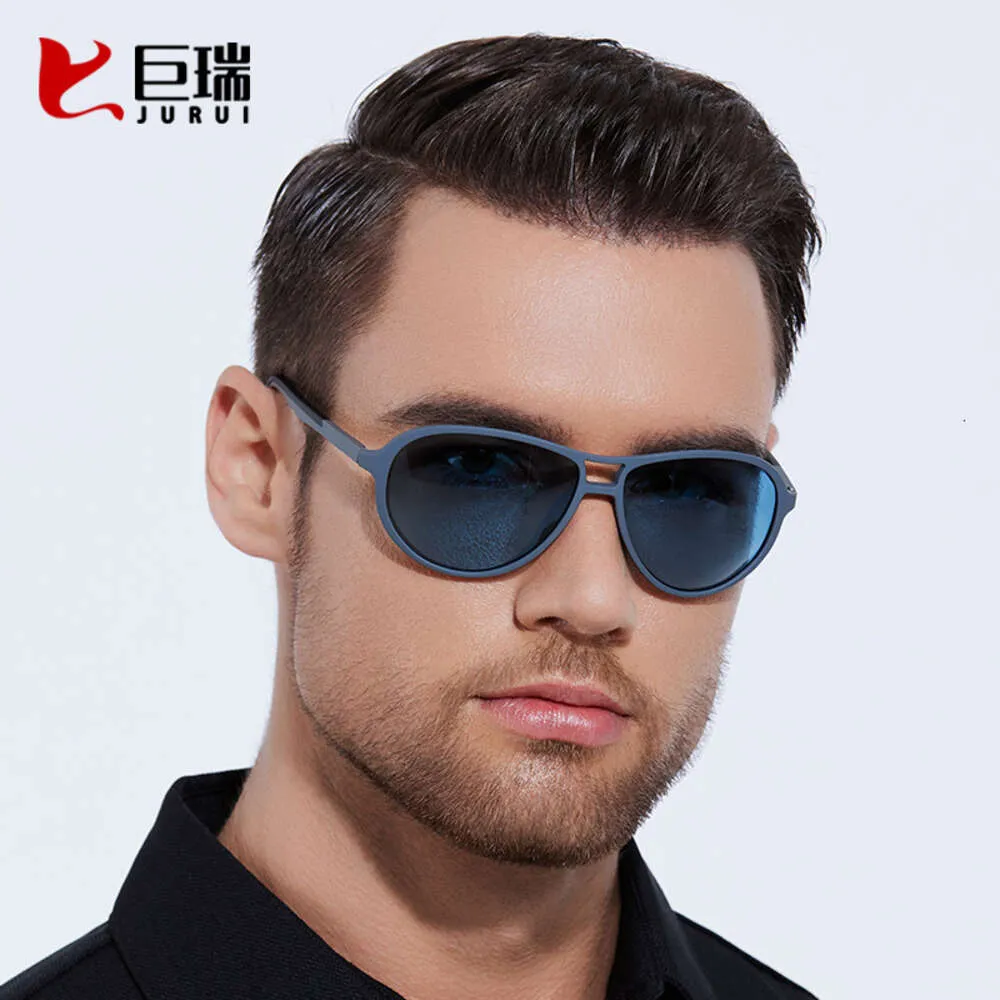 2023 New with Elastic Paint Finish, TAC Polarized Lenses, Men's Trendy Driving and Travel Glasses, Fashionable Sunglasses