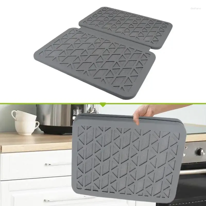 Tableau de nattes draineur tapis de cuisine cuisine diatomite absorbant drainable plitable tampon pour lavabo