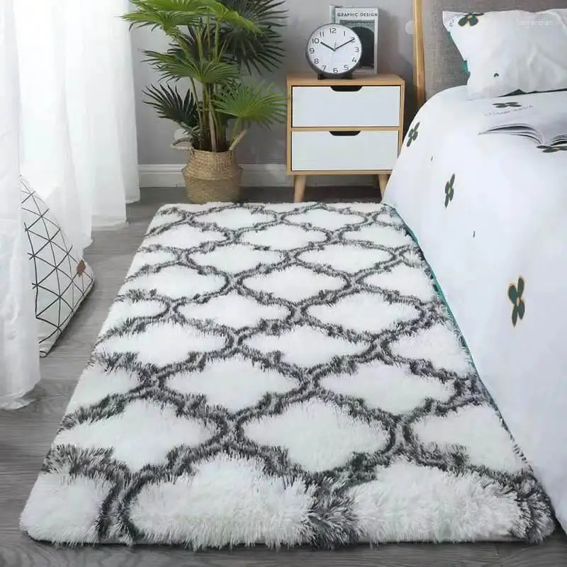 Dywany W4941 Nowoczesna minimalistyczna sypialnia domowa dywanu