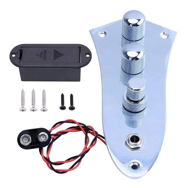 Guitar Loaded Wired Control Plate Circuit Board Kit Electric Guitar Accessories 3 Jazz JB Bass For 3 String Bass Guitar Parts JB09CR