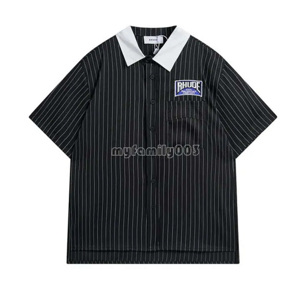 New Rhude Bluse Shirt Polo Shirt Designer Polo Shirt T-Shirt Mens Polos Men Po für Herren Neue Stil hochwertiger Rhude-Shirt Luxusmarke Herren T-Shirts US Size 37