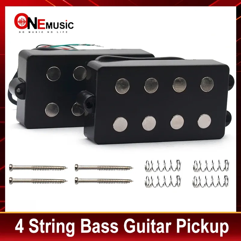 Guitar Open Bass Guitar Pickup 4 String Double Coil Humbucker Pickup Ceramic Magnet 54mm/57mm for Music Style Bass Guitar Accessories