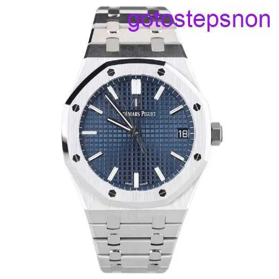 AP Sports Wrist Watch Royal Oak Series 15500st Blue Plate Steel King Dial 41mm Mens Automatic Mecanical Calendar Watch