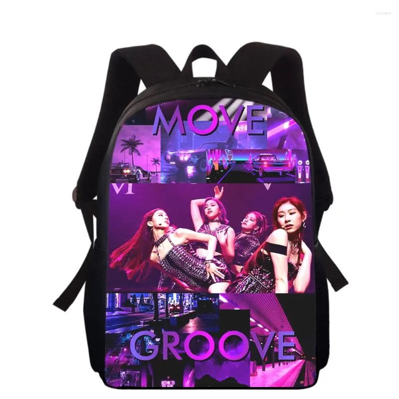 KPOP ITZY 16 3D Print Backpacks For 4th Graders Primary School Bag For