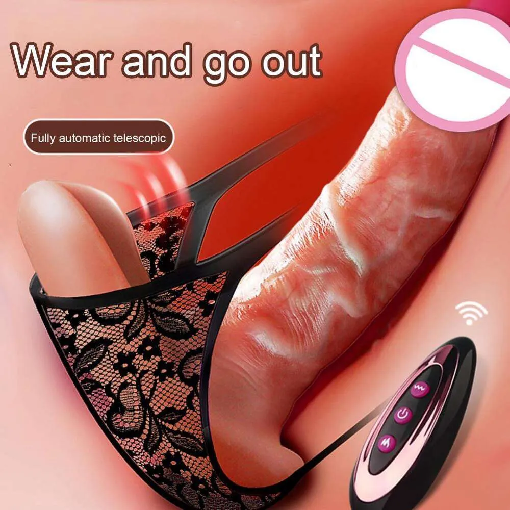 1 set femminile Masturbatore Remoto Controllo Real Touch 9 Frequenza Penis artificiale Swing telescopico Donne Vibrator Sexy Products