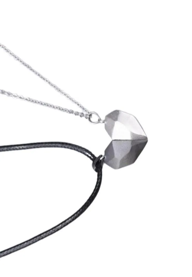 Deux âmes One Heart Pendant Colliers pour un couple souhaitant des couples d'aimant créatif en pierre Collier2580378