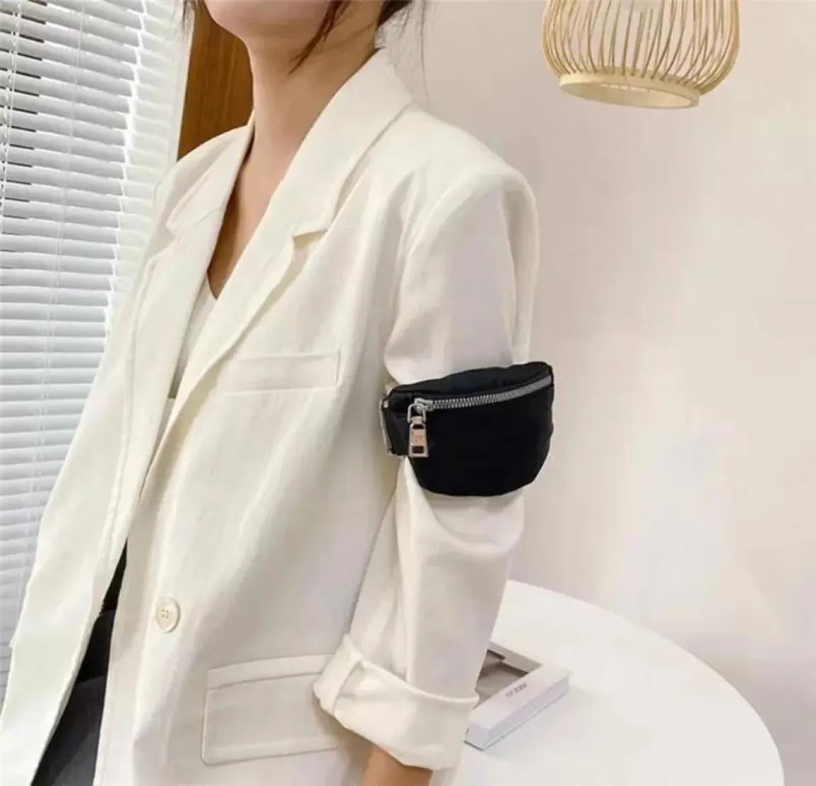 Modedesigner Nylon Coin Purses Designer Men Women Cardholder Trend Mini Wrist Arm Bags Small Nyckel Plånböcker Kortshållare PU2955859
