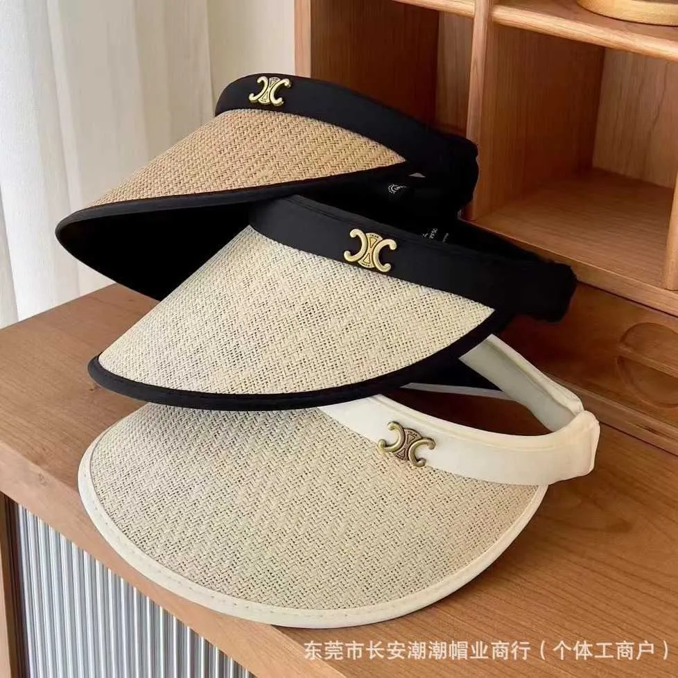 CELIES SUN HAT 2024 Новая триумфальная арка расширила Big Brim Visor Hat Women Summer защита и ультрафиолетовое ультрафиолетовое прилив