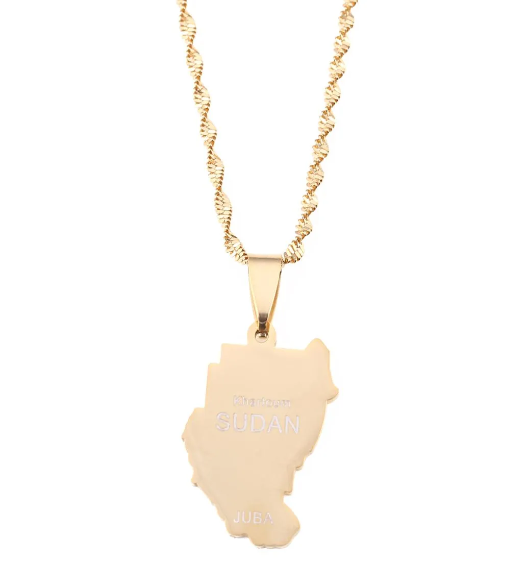 Originele oude Sudan Map Juba ketting hanger vrouwen Afrikaanse Zuid -Sudanese sieraden voor Men2792473