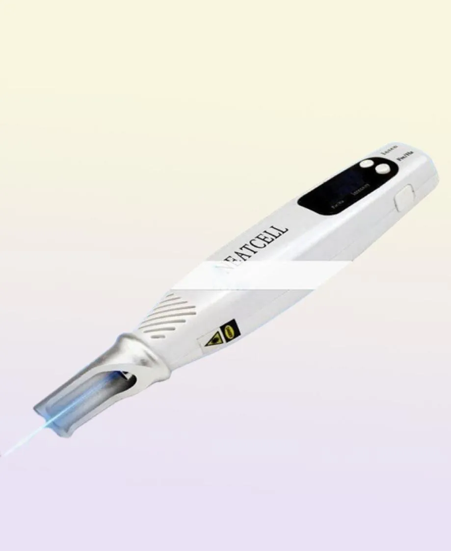 Handheld Mini Maszynki do usuwania tatuażu Pirecell Poiniter Picosecond Pen Freckle Mole Dark Spot Pigment Scars Remover Urządzenie piękności DHL7145194