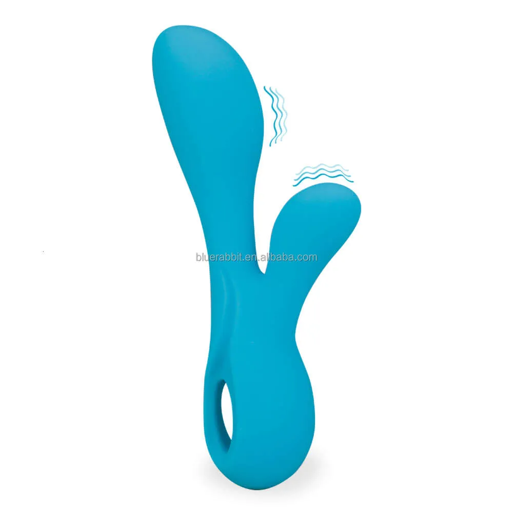 Mavi Tavşan Stili Vibratör Toptan G-Spot Vibratörler Seksi Oyuncak Şarj Edilebilir Silikon Pembe Tavşan Vibe