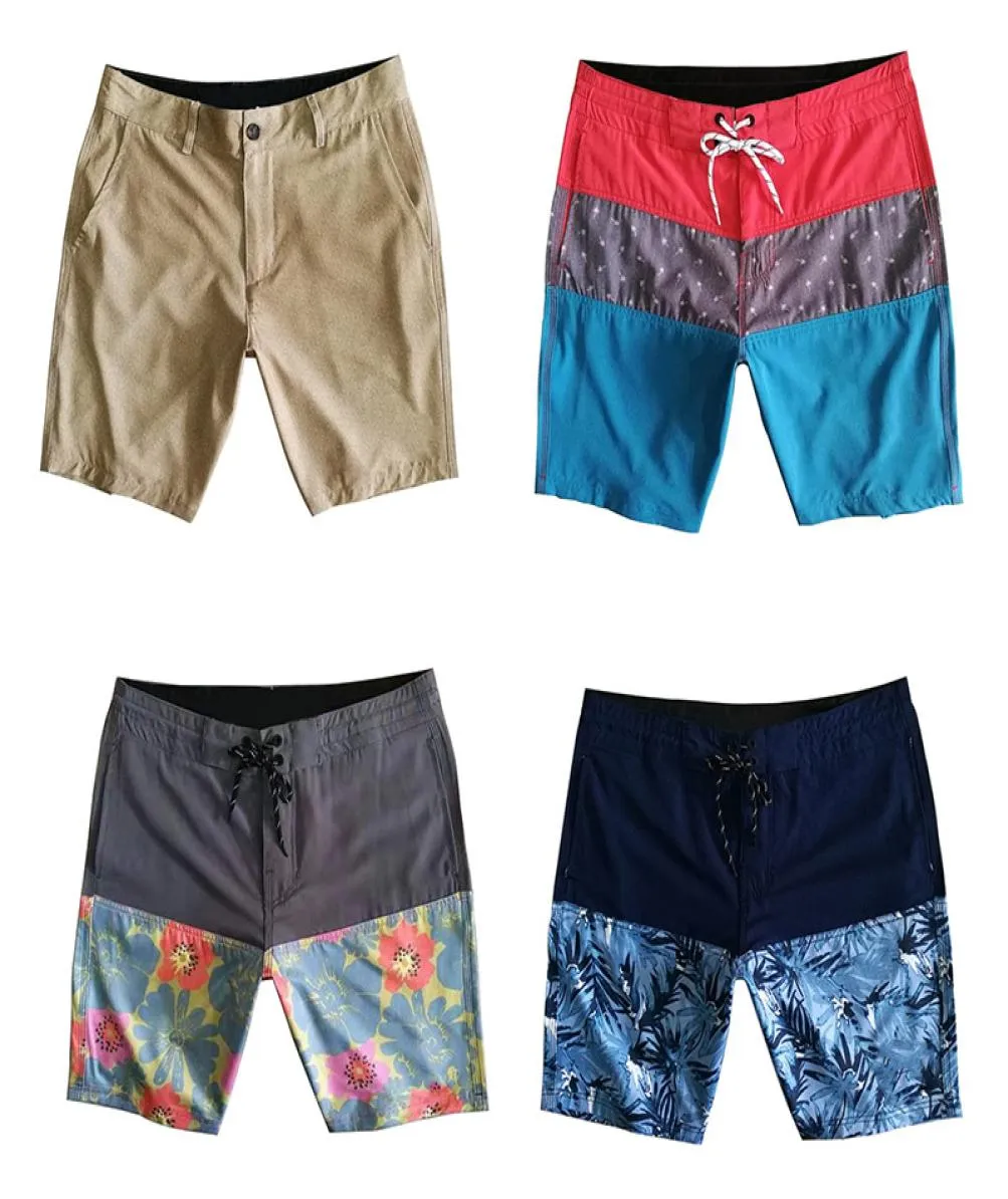 Men Boardshorts Swimwear Elastische snel droge strand shorts recht losse zwem shorts Bermuda waterdichte surf shorts mannelijke sport shor5525394