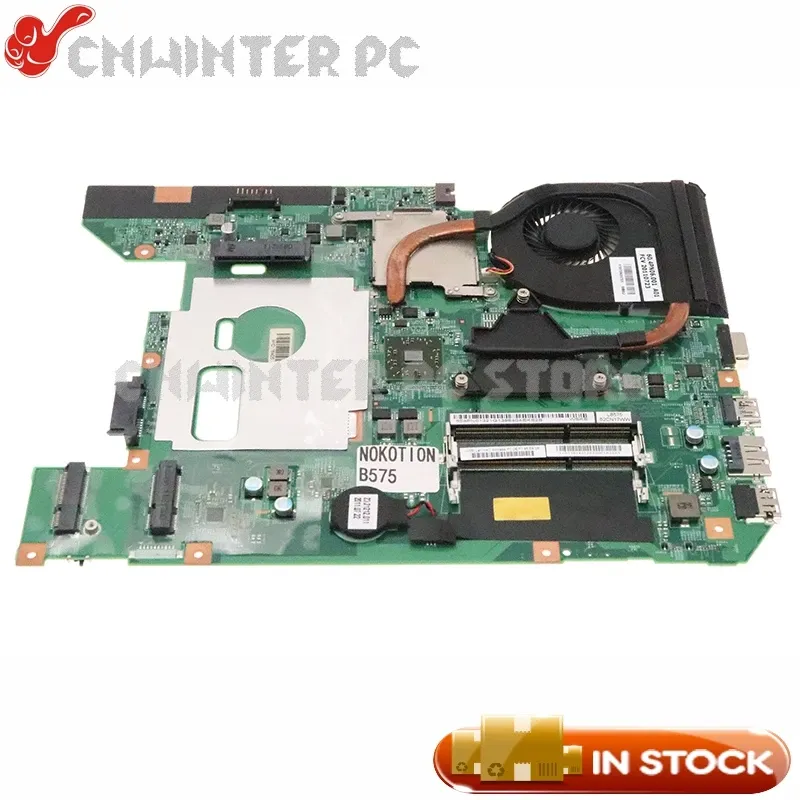 Motherboard Nokotion 48.4pn01.021 für Lenovo B575 B575E Laptop Motherboard mit Heizküste Lüfter HD6310m+HD7400M GPU EME300 CPU