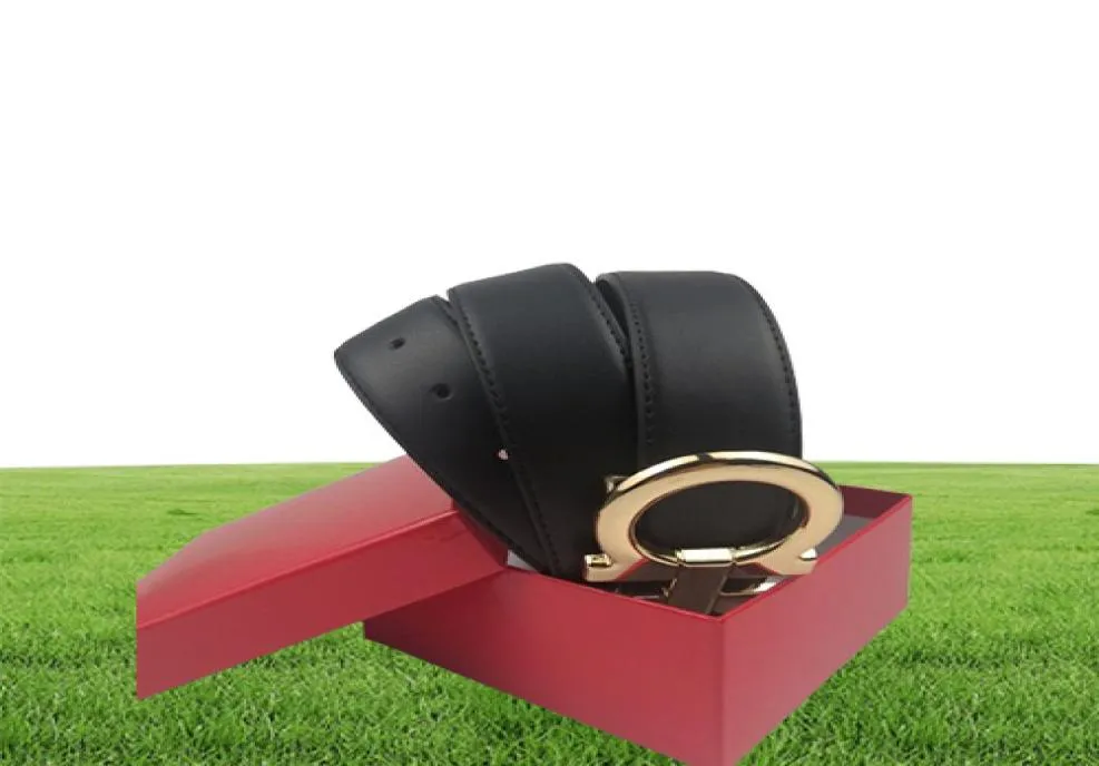 2021 Fashion Brand Belt Threecolor Metal Buckle Designer Belts Two Leather Luxury Belt8521803