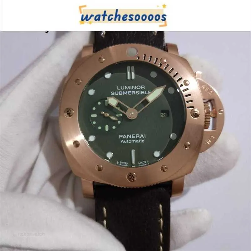 Designer Toppkvalitet Automatisk klocka s.900 Automatisk Watch Top -klon för PAM00382 stor urtavla gamla lysande vattentäta WATC WEP1