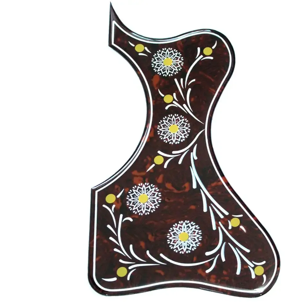 Guitar 42"/43" acoustic guitar pickguard for J200 guitar 2mm thickness celluloid inlays Pickguard Golpeador para guitarra acustica