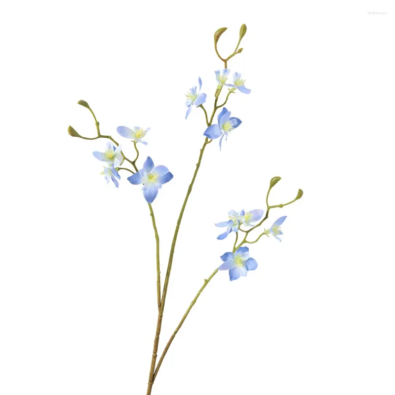 Fiori decorativi ramoscelli di fiori simulati consolida ajacis syacinth ins stile decorazione casa pografia