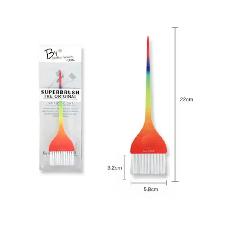 Gradient Color Rainbow Hair Fail Brush Kolorowanki barwnik kremowy szczotek praktyczny grzebień salon fryzura akcesoria