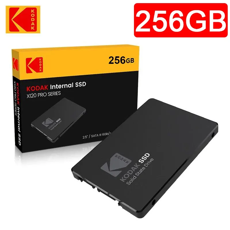 Drive Kodak X120PRO SSD Drive Disque dur Disque dur SSD 256 Go Disque du disque dur 2,5 "Drive à solide interne SSD 256 Go pour ordinateur portable PC