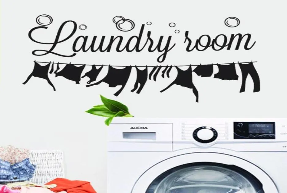 Wall Sticker Laundry Room Home Decor Decal Bedroom Art Mural Decoration Stickers Muursticker39212984538709