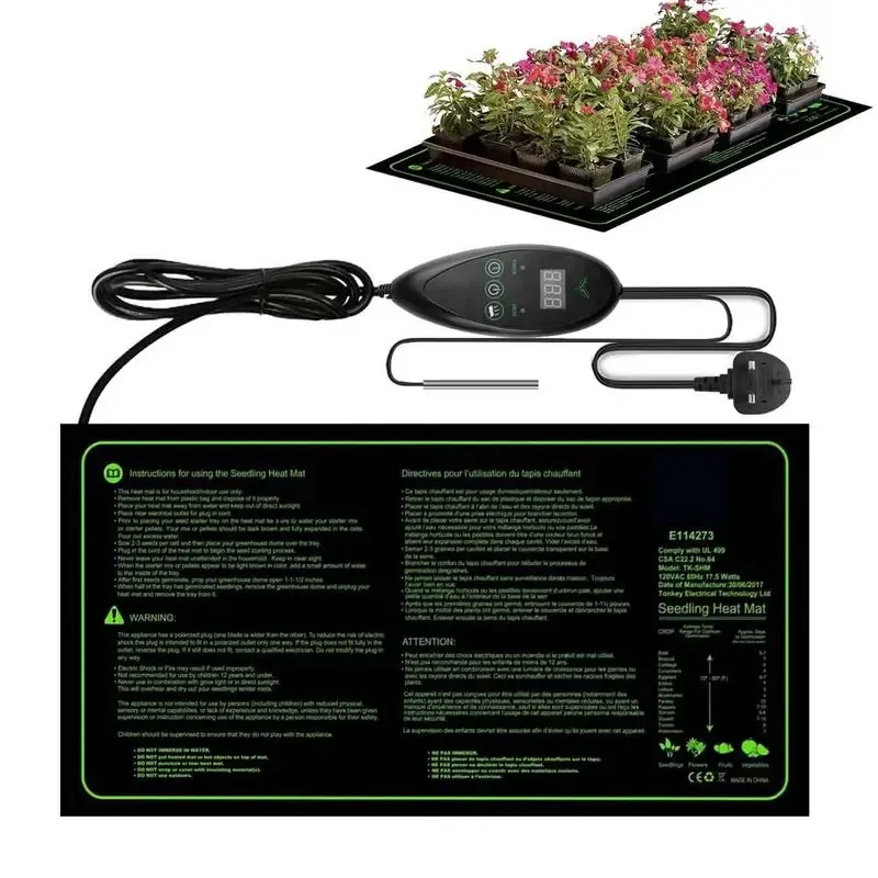 Pads Plant Heating Mat Durable And Waterproof Timed Seedling Heat Mat Seedling Heat Mat For Seed Starting Greenhouse And Germination