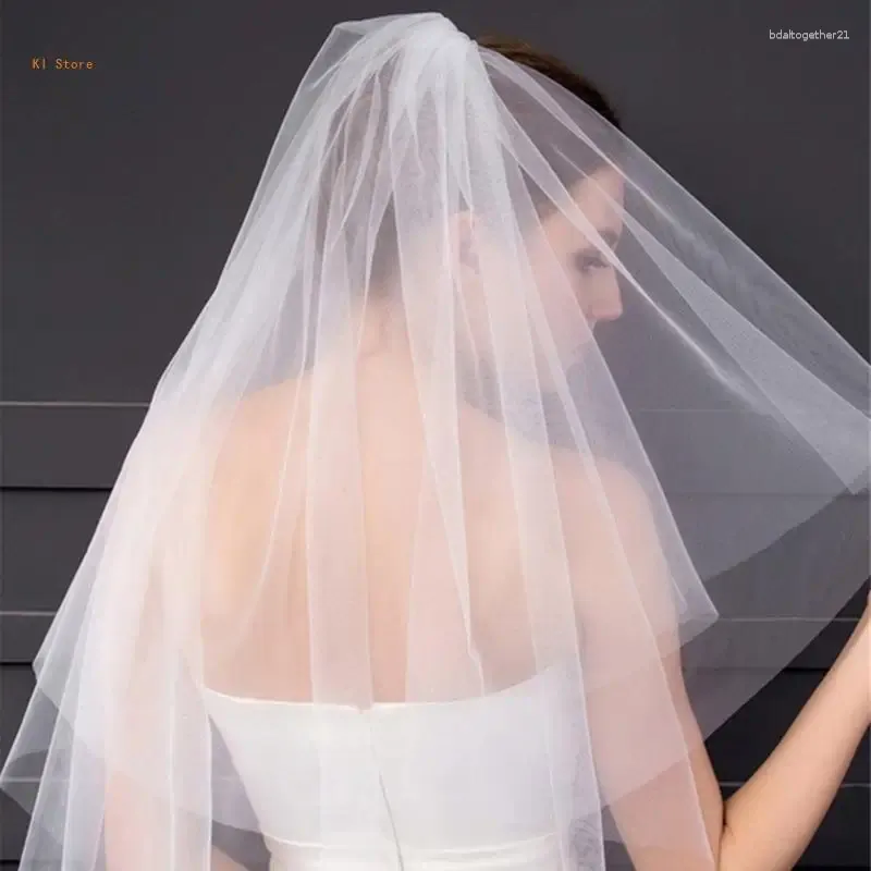 Bridal Veils Veil Bride Elaborato Pesta Bachelorette Party White