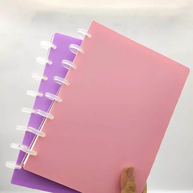 Notebook a foglie sciolte per studente colorato di bordo di carta per buchi di funghi colorati