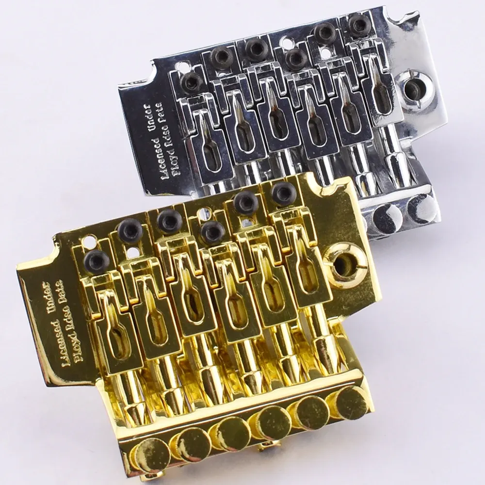 Kablar 1SET 6Strings DACIPIDATED LEWERORY GUITAR TREMOLO SYSTEM Bridge Gold / Chrome