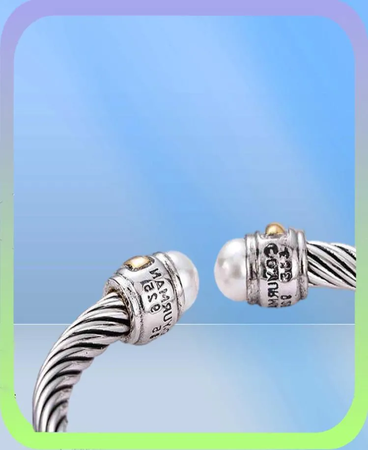Gouden naam armband bangle ketting dy sieraden armband sliver heren dames platina parelhoofd mode veelzijdige armbanden J8396322366784
