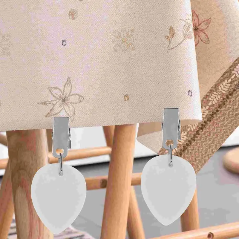 Tafeldoek 4 pc's vervangbare druppel vorm marmer hanger buiten metalen decor lunner gewichten clip