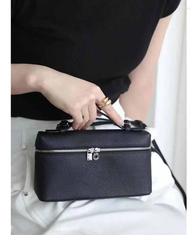 Bag 2024 Spring Summer Shoulder Lunch Box Bags For Women Soft Leather Bolsas Crossbady Bolsos Mujer Zipper Sac De Femme