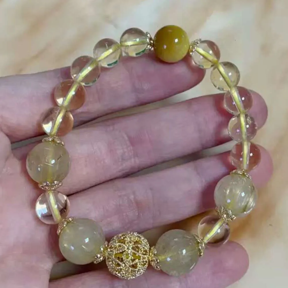 Instagram Nuovi capelli cinesi Capelli single anello singolo maschile e femminile tigre giallo Bracciale in cristallo bianco Bracciale