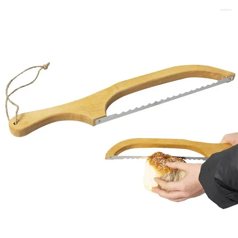 ベーキングツールボウパンスライサーカッター木製サンドイッチフィドル多目的