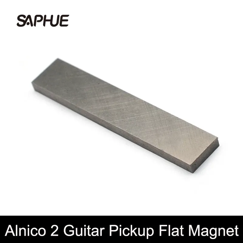 Kable 4PCS Alnico 2 Electric Guitar Pickup Magnet dla Humbucker F60x3.2x13mm/F60x5x13.6 mm płaski magnes pickup Silver