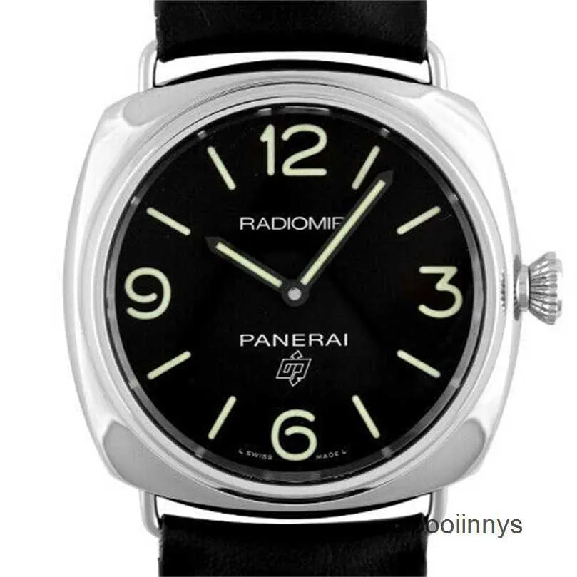 PANEERI METRES SUMMERIBLES MONTRES MÉCANIQUES Italie Made Radiomir PAM00753 ACTEUR INOXDUBLE SHEUR CUIR 45 mm / Second-main QVFW