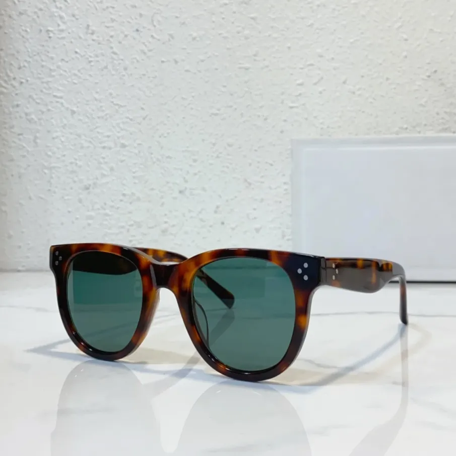 Havana Green Round Sunglasses For Women Summer Sunnies Gafas de Sol Designer Sunglasses Shades Occhiali da Sole UV400 Protection Eyewear