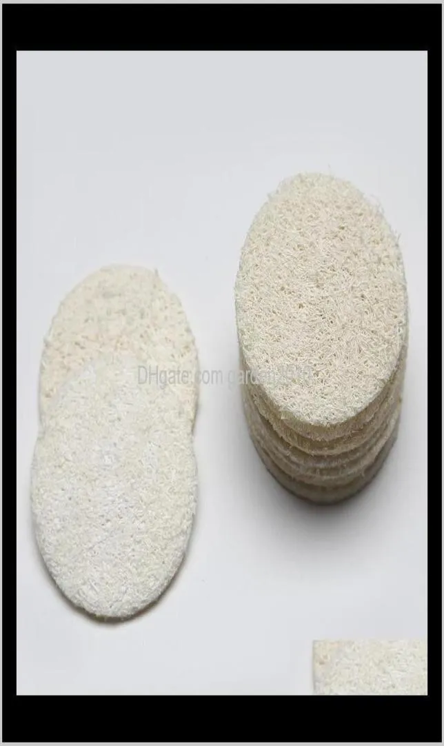 Pinselschwamm Scrubbers 55cm6cm7cm8cm Roud Natural Pad Face Make -up Entfernen Sie Peeling und abgestorbene Hautbad Dusche Loofah Hxvnh LS31306730