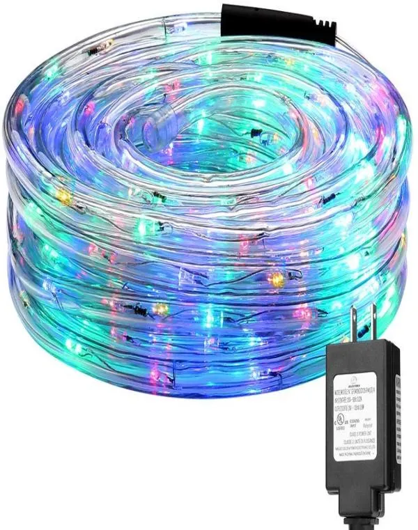 LEDロープライト8モードLED Waterproof Rainbow Tube Rope LED STRIPクリスマスライトアウトドアホリデーデコレーションライトIP651054688