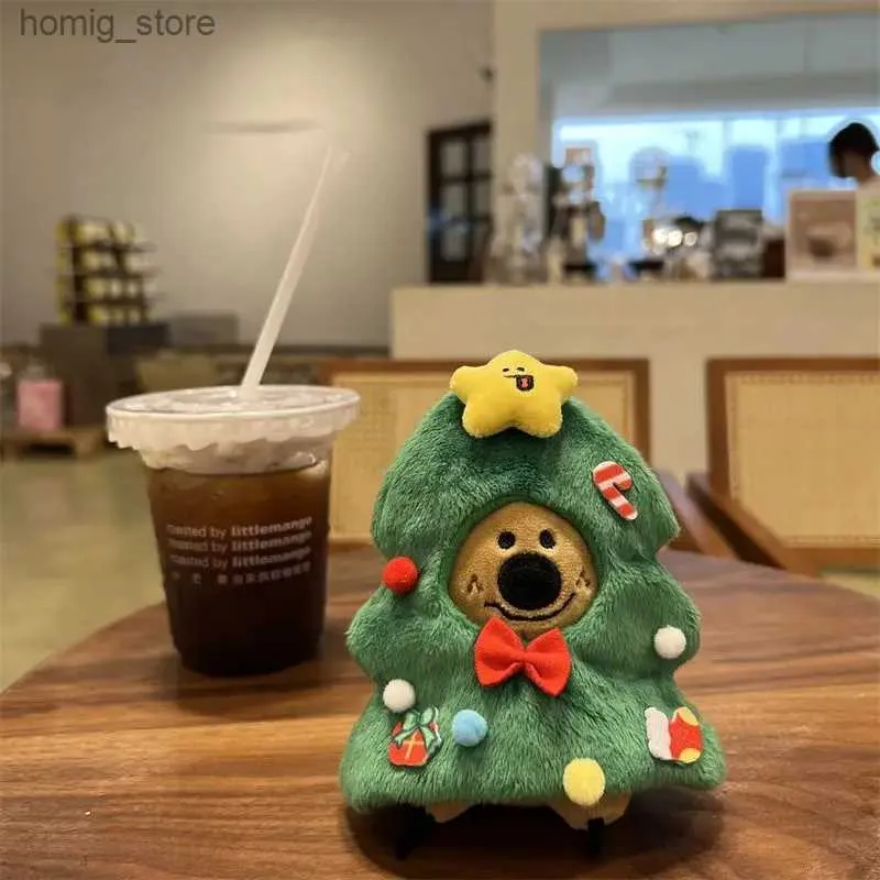 Plush Dolls Animal plush 10cm Doll Headdress Cloak Dolls keychain handmade toys for children gifts christmas decoration 2023 Y240415