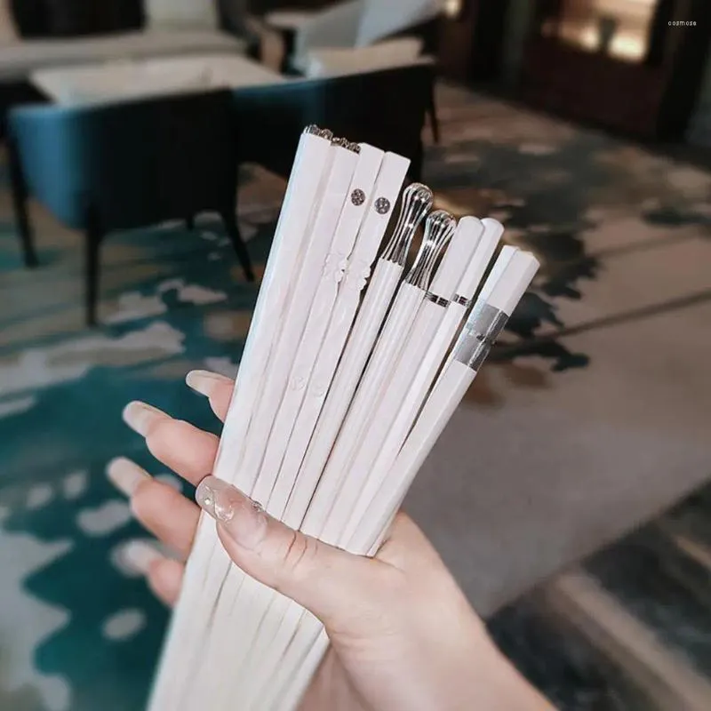 Chopsticks unika pinnar designar miljövänliga återanvändbara uppsättningar för hemrestaurang Använd icke-halkfant hugg pinnar multipack