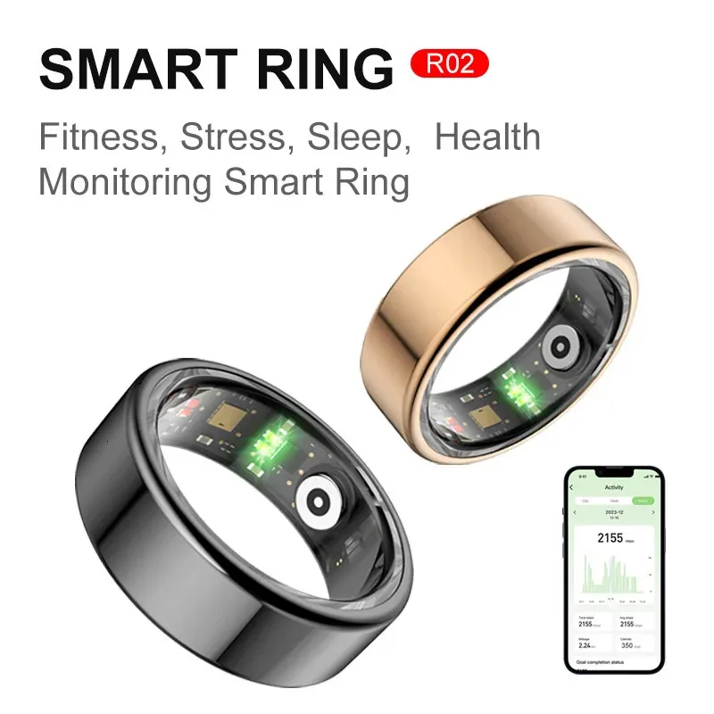 Llnuyoah R02 Smart Ring Anight для спортивного плавания по мониторингу здоровья сна.